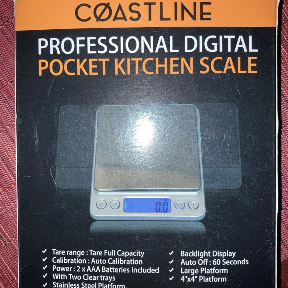 Coastline Digital Pocket Kitchen Scale